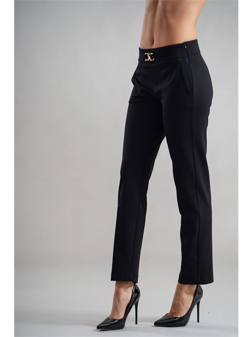 Pantalone punto milano GM by Gai Mattiolo | GM3548NERO
